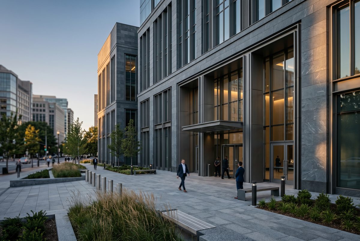 Government office building with structured network cabling