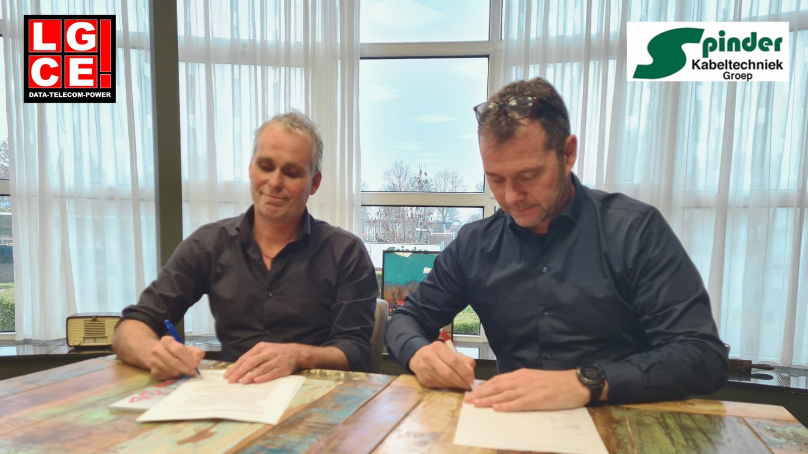 LGCE and Spinder sign 4-year cooperation agreement for the construction of the Alliander/TReNT network