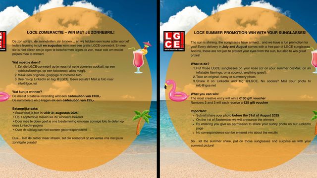 LGCE-SOMMERAKTION – GEWINNE MIT DEINER SONNENBRILLE!