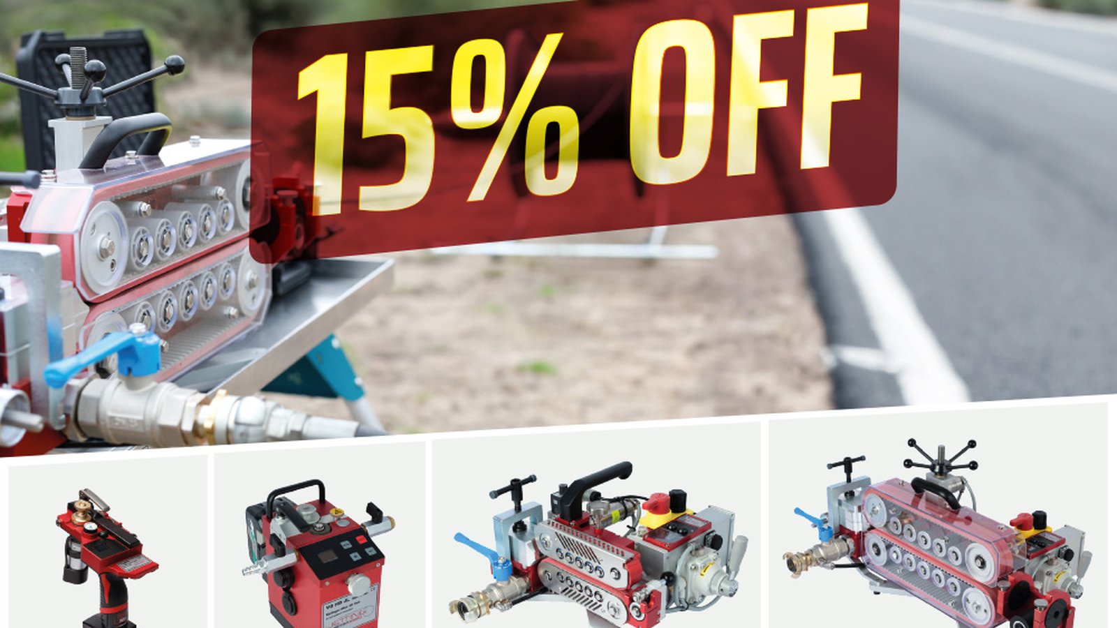 Temporary 15% introduction discount on the Jetting AB blowing machines!