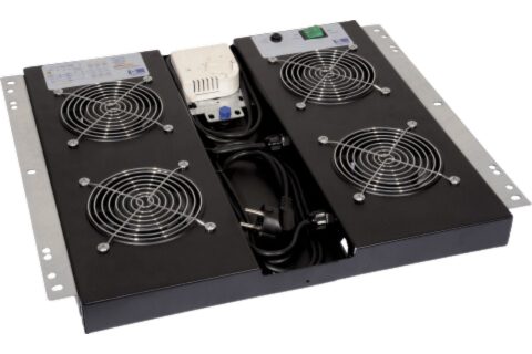 DataLine VentilationUnit 4/2Fans
 On/Off+Thermostat Black