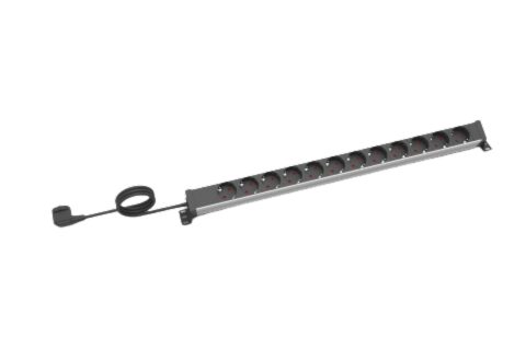 12 WAY SCHUKO TYPE VERTICAL POWER STRIP SCHUKO