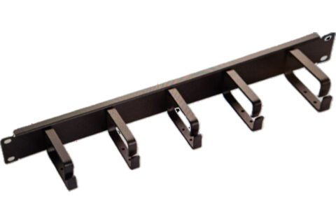 DataLine Kabelführungspanel 5 Bügel 19" 1HE Stahl RAL9005