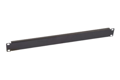 DataLine 19" 1U Blind Panel black with Cagenuts