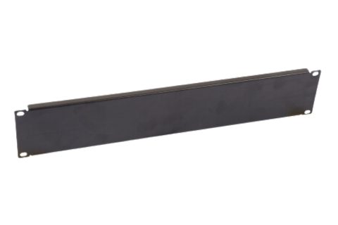 19" 2U blanking plate black