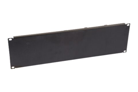 Blindpaneel 19" 3HE zwart RAL 9005