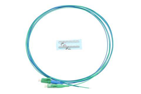 Wohnung Anschlüss Set, 2xLC/APC, Grün/Blau, inkl. 2xANT