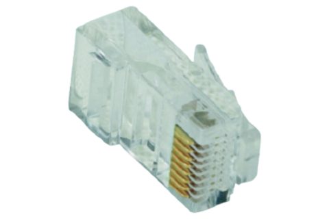 50xRJ-45 Stecker 8P8C Cat5e/6 UTP 1 Teil Rund kabel 1 Teil