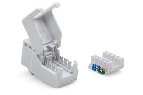 Keystone Cat6A UTP 8P8C RJ-45 Werkzeugloser Konfektionerung (detail)