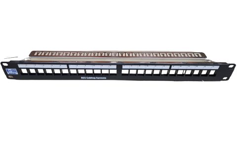 24poort Shielded Leeg 19Inch Paneel voor FTP Keystones