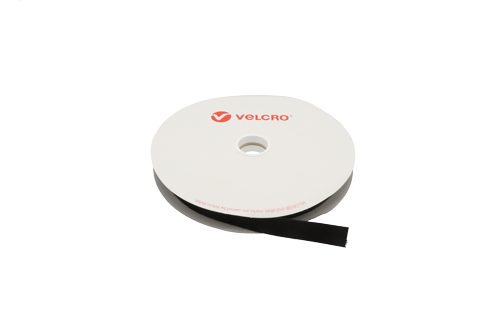 Velcro™ 20mm ONE-WRAP Material Black Roll of 25m