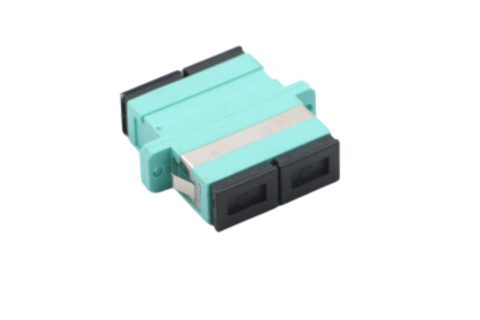 Kupplung MM OM3 SC Duplex Aqua