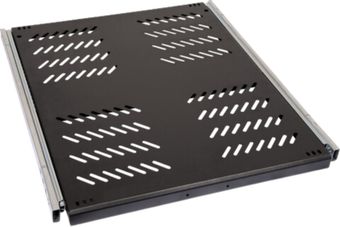 Fachboden 19" ½HE 1000mm Tiefe auf Schiene Schwarz
