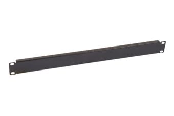 DataLine 19" 1U Schwarz Blindplattenl mit Käfigmutternset