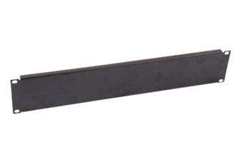 DataLine 19" 2U Schwarz Blindplattenl mit Käfigmutternset
