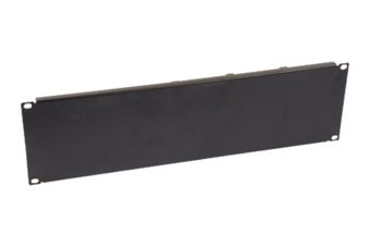 DataLine 19" 3U Schwarz Blindplattenl mit Käfigmutternset