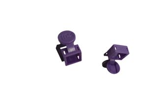 Beutel à 100 Farbcodier-Clips für RJ45-Stecker, Violett