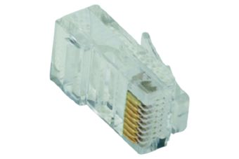 50xRJ-45 Stecker 8P8C Cat5e/6 UTP 1 Teil Rund kabel 1 Teil