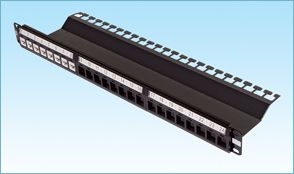 24-Port Patchpanel UTP Keystones Unbestück 1He Schwarz 19"