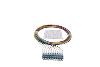 Faserpigtail satz SM G657A1 LC Satz von 12 farbig 1,5 meter
