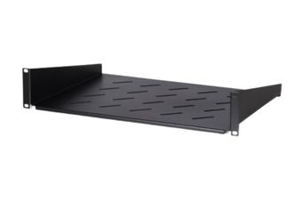 Fachboden 19" 1U Tiefe Schwarz 19"