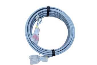 Cat6A Keystone><RJ45-Stecker Twin Cord LSOH 10 m Verlängerung