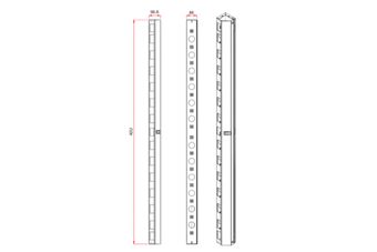 Vertikaler Kabelorganisator 2er-Set